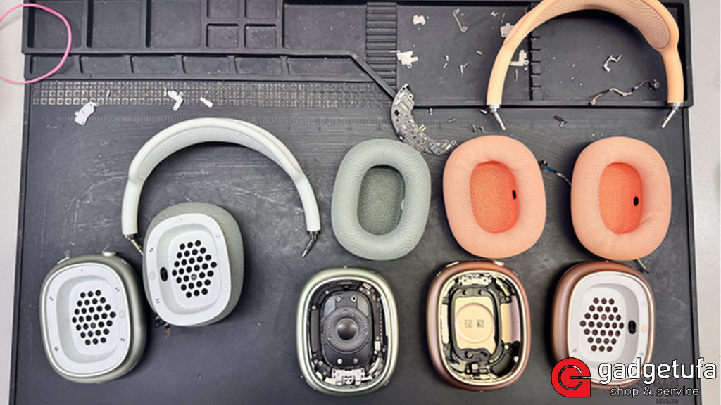 remont airpods max v ufe zamena akkumulyatora porta zaryadki dinamika v servisnom centre gadgetufa