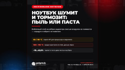 Ноутбук шумит и тормозит: когда это пыль, а когда уже термопаста