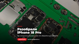 Разобрали iPhone 18 Pro рядом с 17 Pro: что изменилось внутри