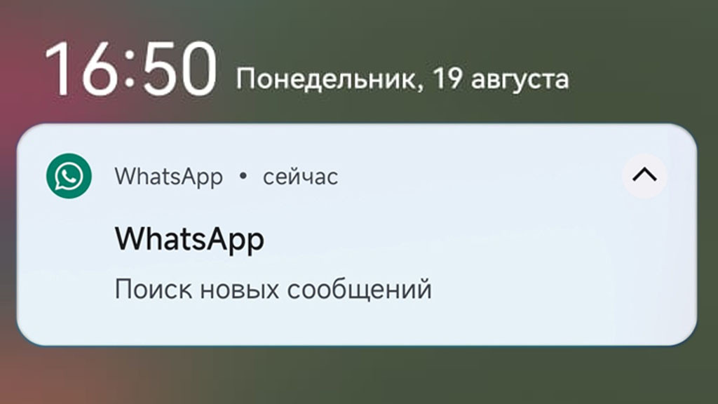 Как отключить уведомление Поиск новых сообщений в WhatsApp