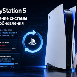 Sony PlayStation 5 восстановление системы после сбоя обновления.
