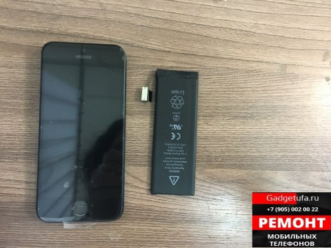 Замена батареи (АКБ) на Apple iPhone 5 и iPhone 5s.