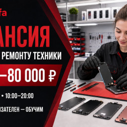 Вакансия мастера по ремонту и обслуживанию техники.